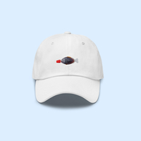 Japanese fish shaped soy sauce Bottle Baseball Cap White - Thumbnail 1