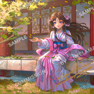 Lady lishu - the apothecary diaries (6x8 or 5x5) signed print