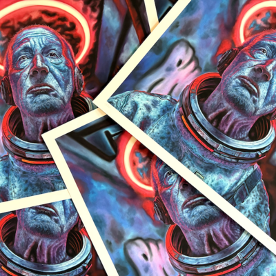 "neon relic" limited edition print by manuel zamudio x aea prints