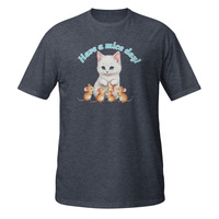 Have a Mice Day Short-Sleeve Unisex T-Shirt Cute Kitty Cat Mouse Kitten Pun Tee - Thumbnail 3