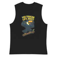 You Toucan Lift Bro Mens Sleeveless Muscle T-Shirt Gym Weightlifter Workout Tee - Thumbnail 1