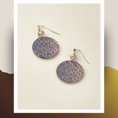 Serpentine glow drop earrings