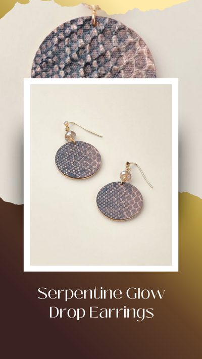 Serpentine Glow Drop Earrings