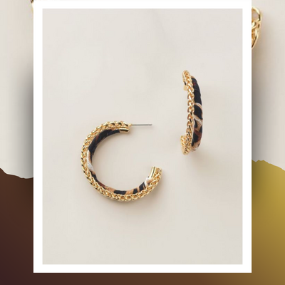 Fierce twist hoop earrings