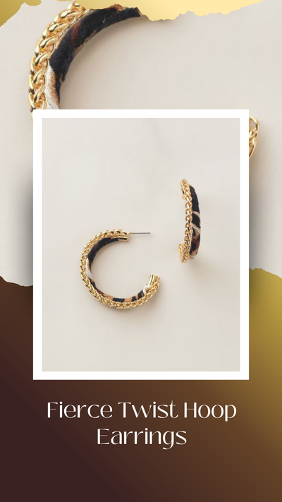 Fierce Twist Hoop Earrings