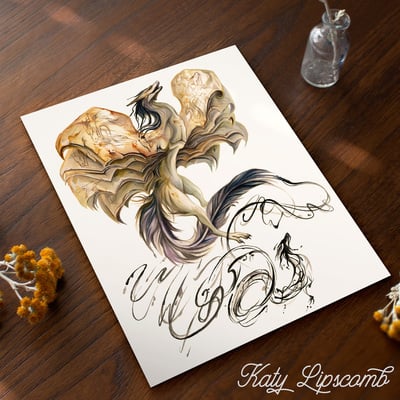 Paper dragon - print
