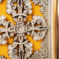 STEREOWOOD Cross Vajra Multi-Layer  Art, Personalized Ornaments, Creative Gifts - Thumbnail 6