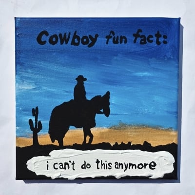 Cowboy fun fact: i can't do this anymore  - Thumbnail 1