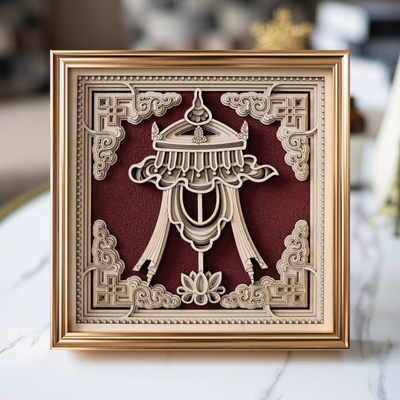 Stereowood auspicious parasol multi-layer,personalized ornaments,creative gifts