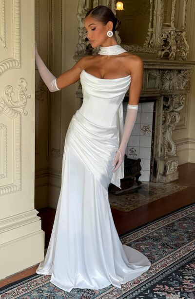 Sexy Wedding Dress, Mermaid Beach Boho Bridal Dress Bridal Gown