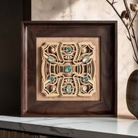 STEREOWOOD Stellar Muse Wood Art, Multi-Layer Decor, Meditation Room Decor, Gift for Friends - Thumbnail 2
