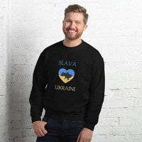 Slava Ukraini Unisex Sweatshirt - Thumbnail 1
