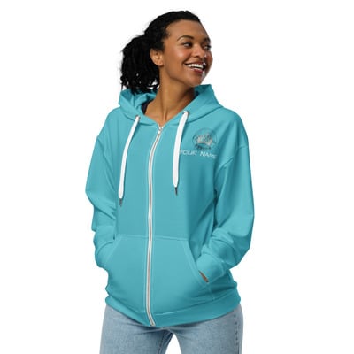 Zip up hoodie - do not order online! email us with your name and size