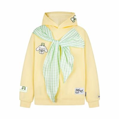American sweet kt cat fun embroidered hooded sweatshirt