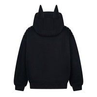 American Doberman Pinscher Ears Hooded Sweatshirt Jacket - Thumbnail 4