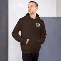 Metamelos Static Skull Hoodie  Embroidered Chest, Hourglass Tape Print - Thumbnail 50