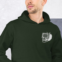 Metamelos Static Skull Hoodie  Embroidered Chest, Hourglass Tape Print - Thumbnail 16