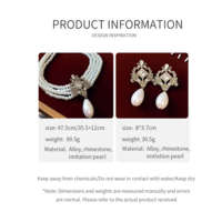 Waterdrop Pearl Multi-Layer Women's Necklace & Earring Set - Thumbnail 6