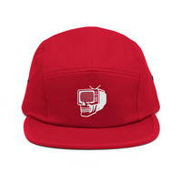 Metamelos Static Skull Camper Cap  5-Panel Low-Profile Cotton Hat - Thumbnail 5
