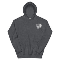 Metamelos "Drip Signal" Hoodie  Embroidered Static Skull Front, Record Pool Back Print - Thumbnail 55