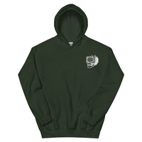Metamelos "Drip Signal" Hoodie  Embroidered Static Skull Front, Record Pool Back Print - Thumbnail 56