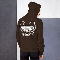 Metamelos "Drip Signal" Hoodie  Embroidered Static Skull Front, Record Pool Back Print - Thumbnail 2
