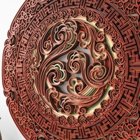 STEREOWOOD Lucky Disc Multi-Layer Wall Art, Stereoscopic 3D Decor, Mandala Laser Cut, Rustic Home Wood Wall Art, Laser Cut Arts and Crafts - Thumbnail 8