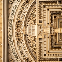 STEREOWOOD Kalachakra Mandala Multi-Layer Wall Art, Mandala Laser Cut, Rustic Home Wood Wall Art, 3D wall art,Mandala Svg,Wood Mandala - Thumbnail 7