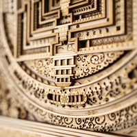 STEREOWOOD Kalachakra Mandala Multi-Layer Wall Art, Mandala Laser Cut, Rustic Home Wood Wall Art, 3D wall art,Mandala Svg,Wood Mandala - Thumbnail 6