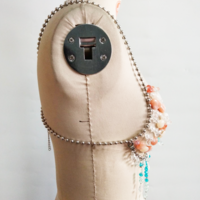 Tassel bra beach vacation music festival party with chest chain - Thumbnail 2