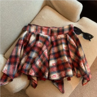 Irregular Hem Gothic Grunge High Waist Skirt - Thumbnail 3