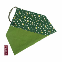 Japanese Cotton Chopstick Sleeve – Uguisu (Japanese Bush Warbler) & Plum Blossom Pattern – Green (MCC0004-01-UG) - Thumbnail 4