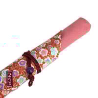 Japanese Cotton Chopstick Sleeve – Red Ume Blossom Pattern (MCC0004-11-UM) - Thumbnail 2