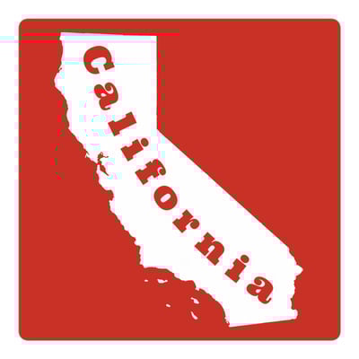 California vinyl sticker