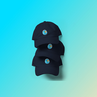 Pastel Fish Bowl Baseball Cap Navy - Thumbnail 3