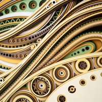 STEREOWOOD Ribbon Multi-Layer Wall Art, geometric wood wall art,3D Wood Wall Art - Thumbnail 5
