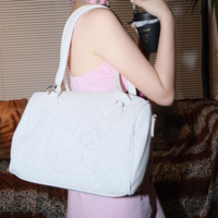 Cute cat tote bag cute sweet girl soft leather shoulder handbag - Thumbnail 1
