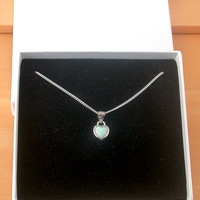 BOXED GIFT/Sterling Silver White Opal Heart Pendant & Chain/Opal Necklace/Opal Jewellery/Opal Jewelry/Opal Heart Pendant/UK - Thumbnail 8