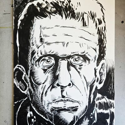 Frankenstein pinup