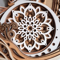 Yin Yang Nautilus | Modern Zen Home Office Wall Hanging | Laser Cut Mandala - Thumbnail 5