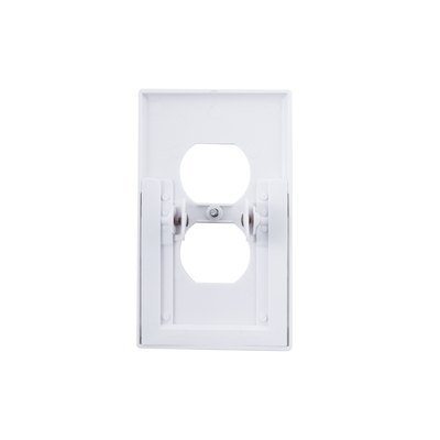 2pack wall outlet plate led night light, illuminated plug cover with sensor inductive guidelight easy snap on no wire or battery needed