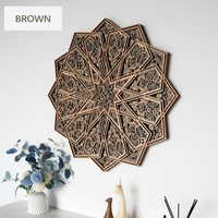 STEREOWOOD Dawn Star  Multi-Layer Wall Art, Large Geometric Wood Wall Art - Thumbnail 6