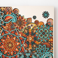 STEREOWOOD Flower Multi-Layer Art, Stereoscopic 3D Decor,Mandala Laser Cut - Thumbnail 5