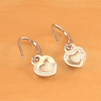 BOXED GIFT/Sterling Silver White Opal Heart Earrings/Opal Heart Drop Earrings/Opal Jewellery/Opal Jewelry/October Birthstone/UK - Thumbnail 3