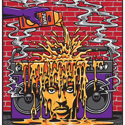 Juice wrld 2022 screenprinted poster!