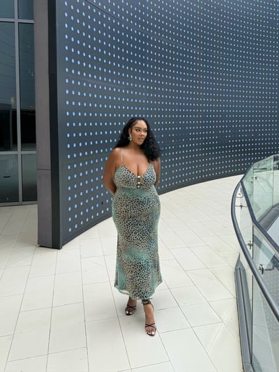 Mint Leopard Maxi Dress