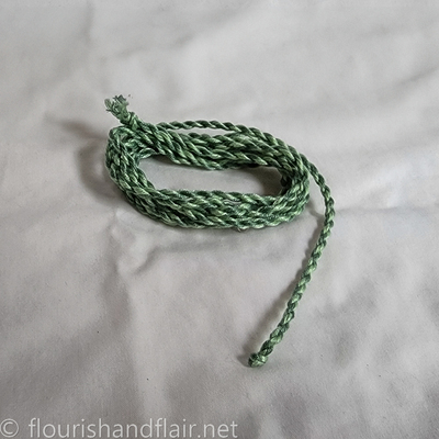 Two Toned Cording - Grass Green