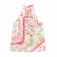floral print layered top - Thumbnail 1