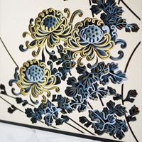 STEREOWOOD Chrysanthemu Multi-Layer Art, Stereoscopic 3D Decor,Mandala Laser Cut - Thumbnail 2