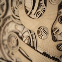 STEREOWOOD Time Gear Multi-Layer Wall Art, Stereoscopic 3D Decor, Mandala Art - Thumbnail 6